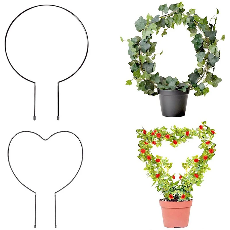 1pc Metal Iron Round Heart Shaped Garden Plant Support Stake Stand For DIY Potted Climbing Plants Flower Vegetables Vine Rack
1pc Metal Iron Round Heart Shaped Garden Plant Support Stake Stand For DIY Potted Climbing Plants Flower Vegetables Vine Rack