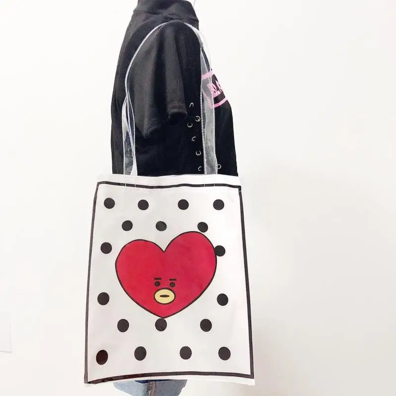 Kawaii Bt21 Anime Hobby Tata Chimmy Cooky Shoulder Bag Canvas Storage Tote Bag Student Messenger Bag Shopping Bag
Kawaii Bt21 Anime Hobby Tata Chimmy Cooky Shoulder Bag Canvas Storage Tote Bag Student Messenger Bag Shopping Bag