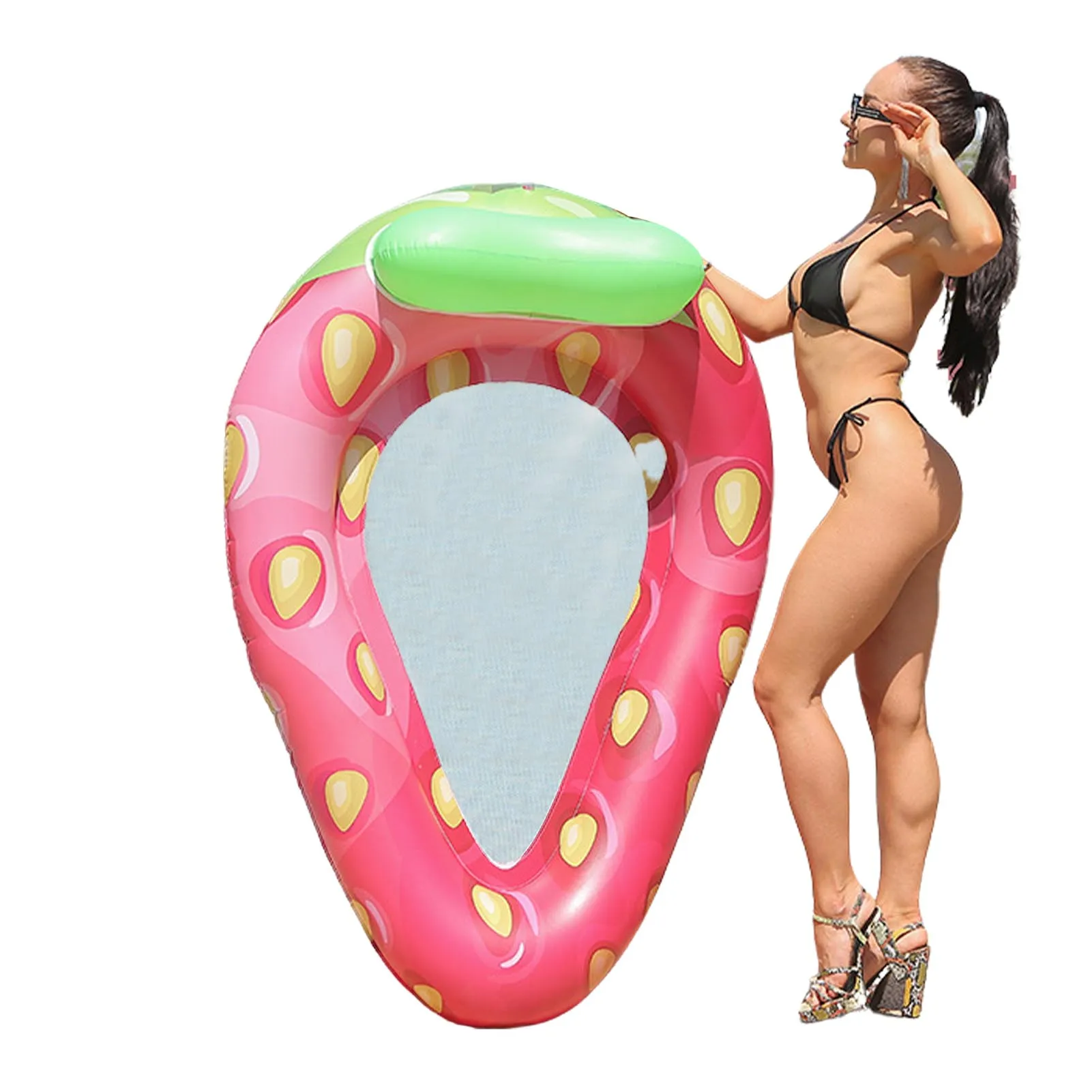 Strawberry Pool Float Jumbo Fruit Inflatable Lounger Inflatable Relaxing Water Hammock Floatie For Swimming Pool Tanning Lounge
Strawberry Pool Float Jumbo Fruit Inflatable Lounger Inflatable Relaxing Water Hammock Floatie For Swimming Pool Tanning Lounge