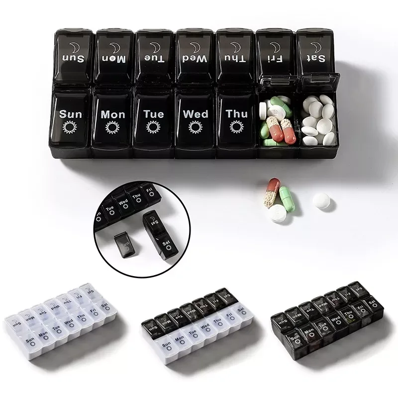 2023NEW Days Weekly Medicine Pill Box Portable Travel Storage Vitamin Box Sort Tablet Holder Organizer Container Pill Medicine C
2023NEW Days Weekly Medicine Pill Box Portable Travel Storage Vitamin Box Sort Tablet Holder Organizer Container Pill Medicine C