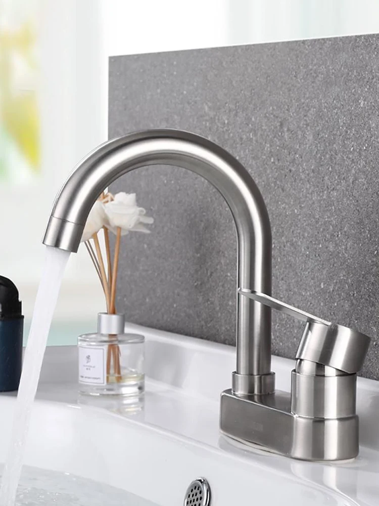 1PC 304 Stainless Steel Basin Faucet Sink Faucet Tap Cold And Hot Mixer Tap Bathtub Faucets Thermostats Showers Bathtubs Part
1PC 304 Stainless Steel Basin Faucet Sink Faucet Tap Cold And Hot Mixer Tap Bathtub Faucets Thermostats Showers Bathtubs Part
