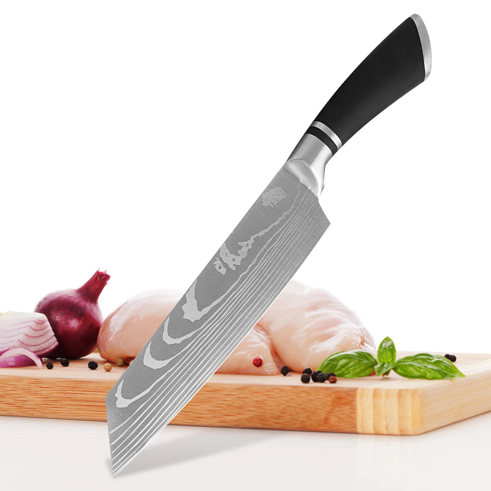 

Японский кулинарный нож 8 дюймов, кухонные ножи из нержавеющей стали, инструмент для шеф-повара, филировочный нож для нарезки, нож для резки ...