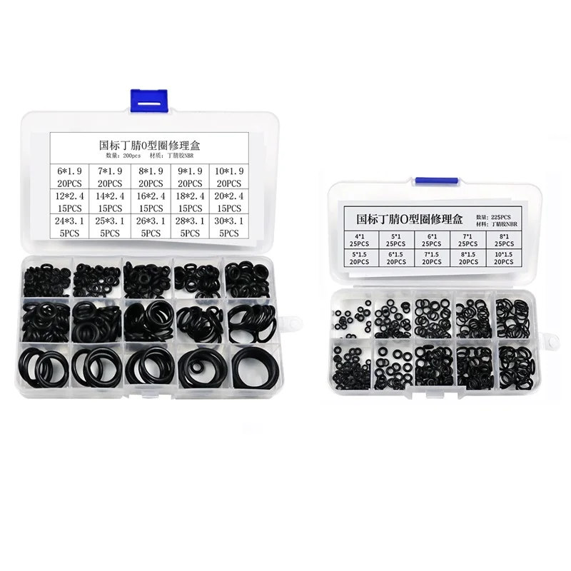 200Pcs O-ring Rubber Gaskets Seal Ring Set Nitrile Rubber High Pressure O-Rings NBR Sealing Elastic Band O Rubber Rings Set
200Pcs O-ring Rubber Gaskets Seal Ring Set Nitrile Rubber High Pressure O-Rings NBR Sealing Elastic Band O Rubber Rings Set