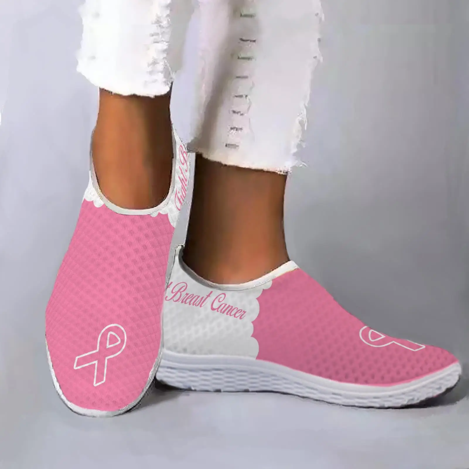 Light And Breathable Shoes With Pink Anti-AIDS Theme Red Ribbon Print Summer Mesh Shoes Casual Sneakers Zapatos
Light And Breathable Shoes With Pink Anti-AIDS Theme Red Ribbon Print Summer Mesh Shoes Casual Sneakers Zapatos