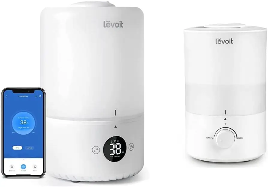 Humidifiers for Bedroom Large Room, 3L Cool Mist Top Fill Oil Diffuser & Smart Cool Mist Humidifiers for Bedroom, Top Fill
Humidifiers for Bedroom Large Room, 3L Cool Mist Top Fill Oil Diffuser & Smart Cool Mist Humidifiers for Bedroom, Top Fill