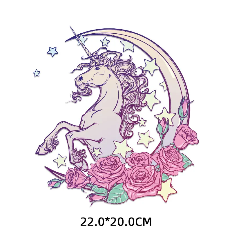 Flowers Moon Unicorn Patch Iron-on Transfers for Clothing Thermoadhesive Patches on Clothes T-shirts Thermal Stickers Appliques
Flowers Moon Unicorn Patch Iron-on Transfers for Clothing Thermoadhesive Patches on Clothes T-shirts Thermal Stickers Appliques