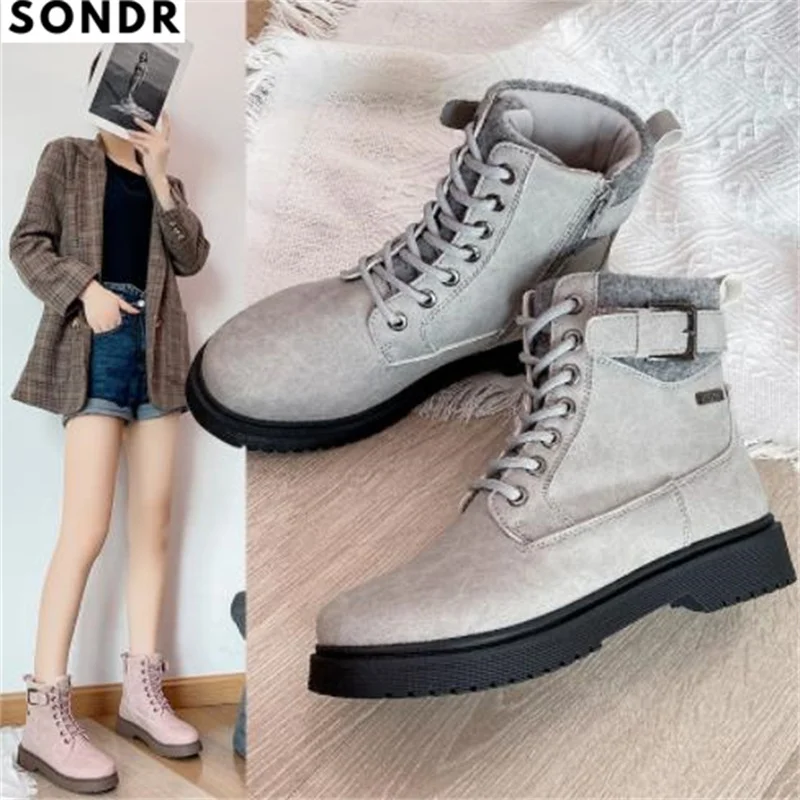 Ботинки Martens в британском стиле, ботинки на плоской подошве, женская обувь, международная торговля, женские ботинки большого размера
Ботинки Martens в британском стиле, ботинки на плоской подошве, женская обувь, международная торговля, женские ботинки большого размера