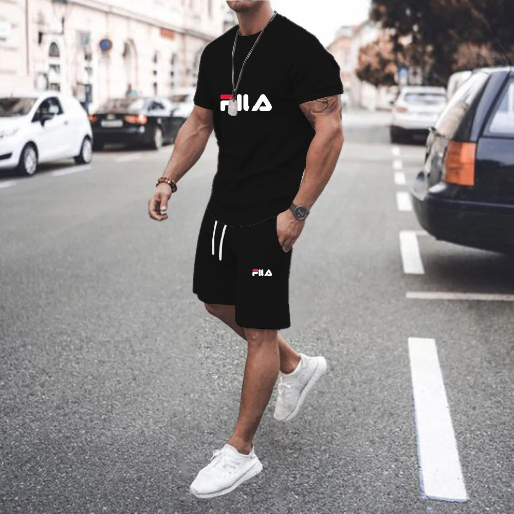 2 Piece Sets Short Sleeve Tshirts+Shorts brand clothing set Men Cotton Sports Suits outfits 2023 New Summer Tracksuit Casual
2 Piece Sets Short Sleeve Tshirts+Shorts brand clothing set Men Cotton Sports Suits outfits 2023 New Summer Tracksuit Casual