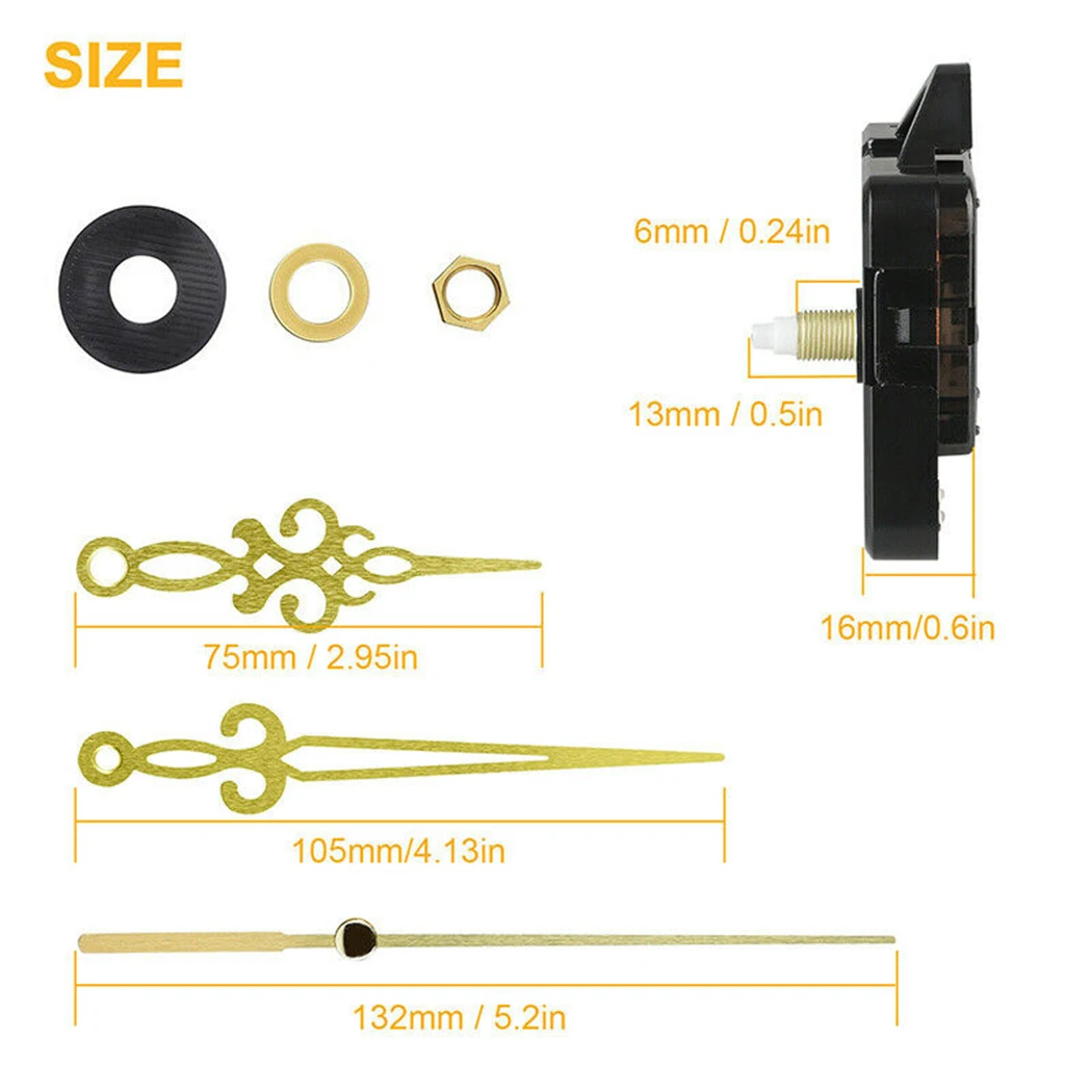 1PC Silent Sweep Quartz Clock Movement Mechanism Hands 0.5\\\" Shaft For DIY Wall Quartz Clock Replacement Tools
1PC Silent Sweep Quartz Clock Movement Mechanism Hands 0.5\\\" Shaft For DIY Wall Quartz Clock Replacement Tools