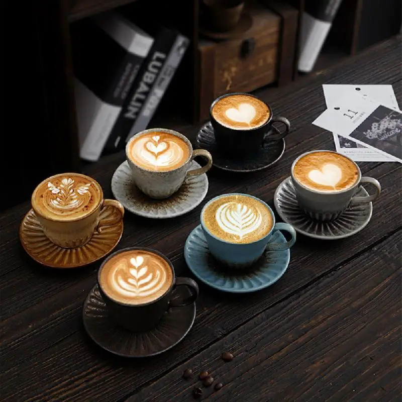 Vintage Coffee Mug Unique Japanese Retro Style Ceramic Cups, 120ml Kiln Change Clay Breakfast Cup NEW Creative Gift for Friends
Vintage Coffee Mug Unique Japanese Retro Style Ceramic Cups, 120ml Kiln Change Clay Breakfast Cup NEW Creative Gift for Friends