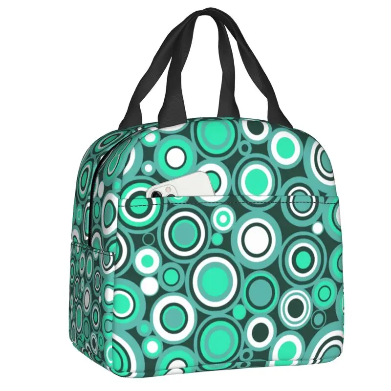 Robins Egg Blue Green And White Circle Retro Pattern Thermal Insulated Lunch Bag Geometric Portable Lunch Tote Storage Food Box
Robins Egg Blue Green And White Circle Retro Pattern Thermal Insulated Lunch Bag Geometric Portable Lunch Tote Storage Food Box