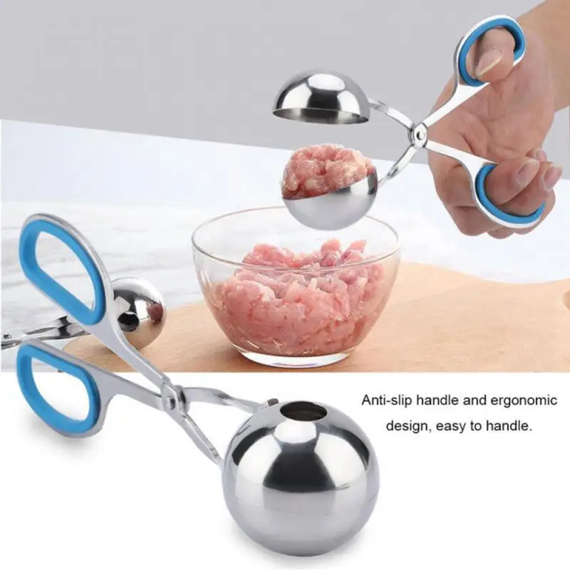 

Stainless Steel Meatball Machine Durable Fish Ball Meatball Shrimp Ball Maker Anti-rust And Easy To Clean Kitchen Accessories