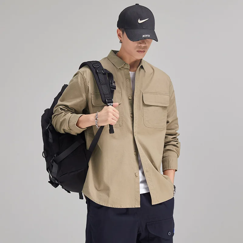 Men's American Style Long Sleeve Cargo Shirt Loose Female's Casual Coat Outdoor Daily Tops 2023 Autumn
Men's American Style Long Sleeve Cargo Shirt Loose Female's Casual Coat Outdoor Daily Tops 2023 Autumn