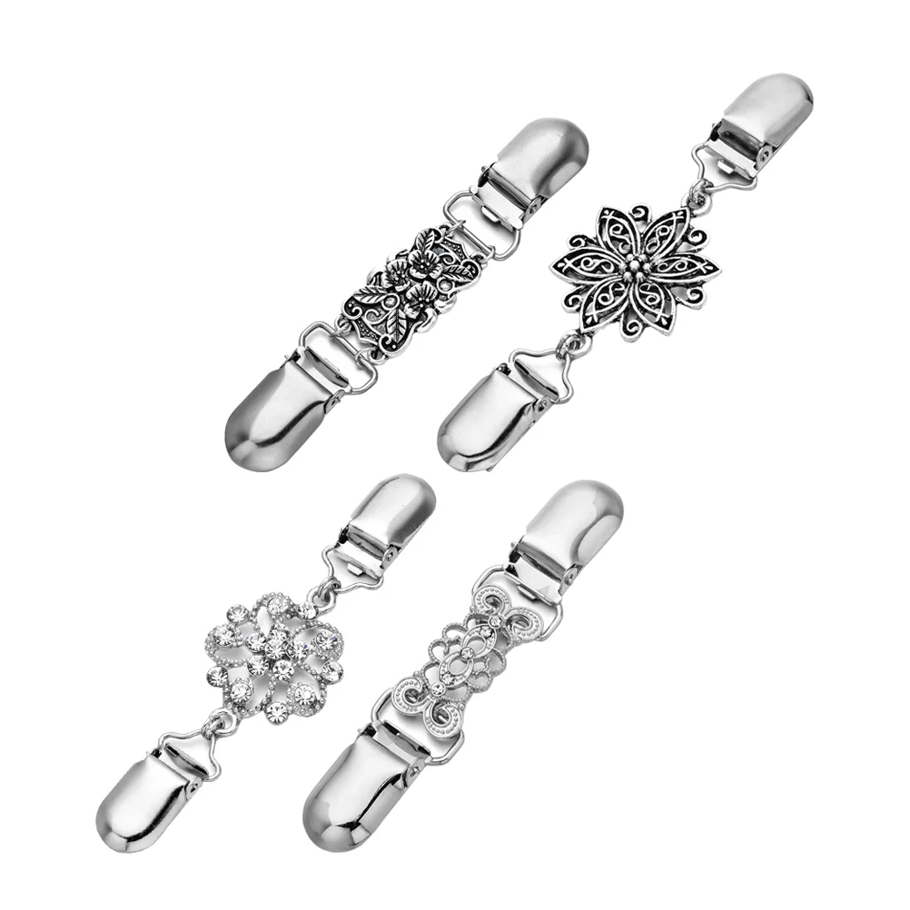 4pcs Vintage Sweater Shawl Clip Cardigan Collar Clips Flowers Shirt Brooch Clips Clothing Accessories for Wearing
4pcs Vintage Sweater Shawl Clip Cardigan Collar Clips Flowers Shirt Brooch Clips Clothing Accessories for Wearing
