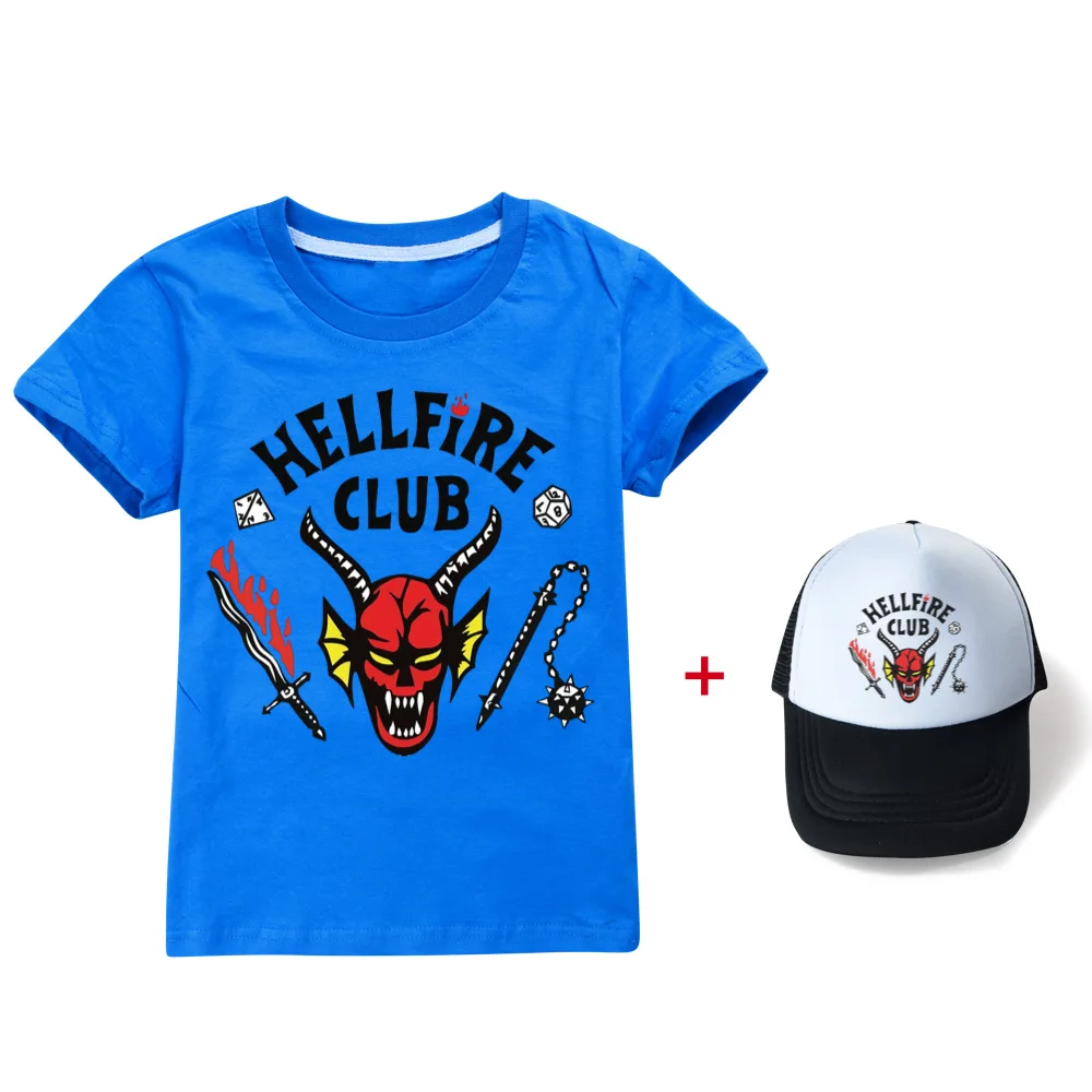 New Boy Stranger Things 4 T-Shirt Kids Cartoon Short Sleeve Summer Children's T-Shirts 3D Print Punk Cool Baby Girls Clothes+Hat
New Boy Stranger Things 4 T-Shirt Kids Cartoon Short Sleeve Summer Children's T-Shirts 3D Print Punk Cool Baby Girls Clothes+Hat