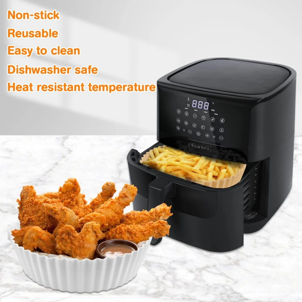Air Fryer Liner Non-stick Mat Food Safe Breath Silicone Pot Reusable Baking Pots Insulation Pad Cooking Accessories Microwave
Air Fryer Liner Non-stick Mat Food Safe Breath Silicone Pot Reusable Baking Pots Insulation Pad Cooking Accessories Microwave