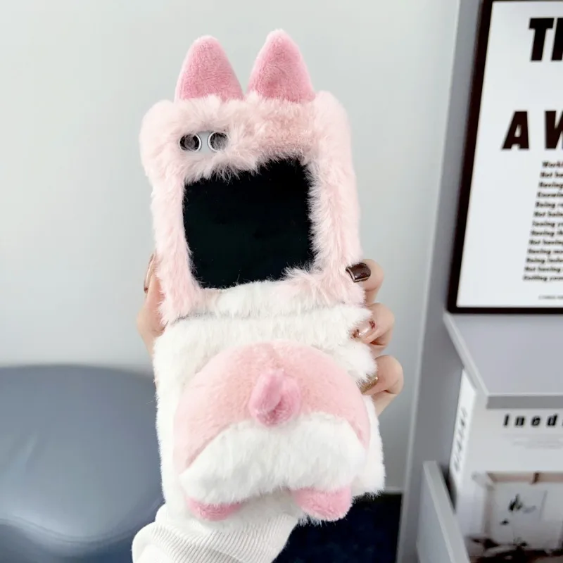 Cute Plush Corgi Butt Phone Case for Samsung Galaxy Z Flip 5 Protective Back Cover for ZFlip5 Z Flip5 Case Shell
Cute Plush Corgi Butt Phone Case for Samsung Galaxy Z Flip 5 Protective Back Cover for ZFlip5 Z Flip5 Case Shell