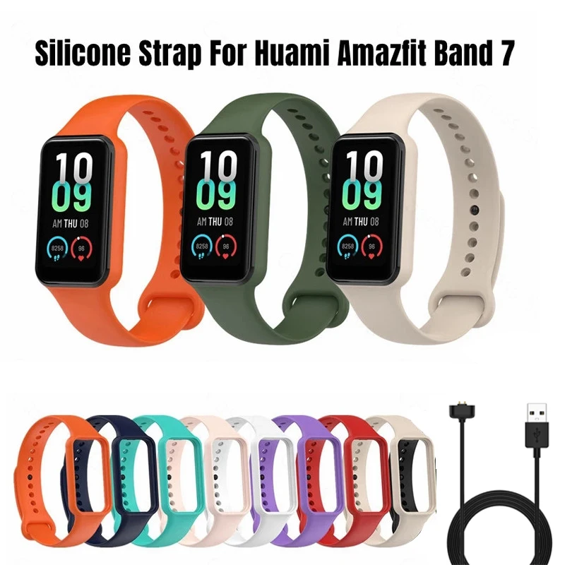 Ремешок силиконовый для смарт-часов Amazfit Band 7, браслет для смарт-часов Amazfit Band7 Pro с магнитным кабелем для зарядки
Ремешок силиконовый для смарт-часов Amazfit Band 7, браслет для смарт-часов Amazfit Band7 Pro с магнитным кабелем для зарядки