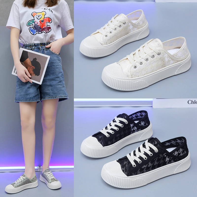 Women Sneakers Women's Vulcanize Shoes Spring Autumn Breathable Flats Solid Color Mesh Shoes Young Woman Casual Lace White Shoes
Women Sneakers Women's Vulcanize Shoes Spring Autumn Breathable Flats Solid Color Mesh Shoes Young Woman Casual Lace White Shoes