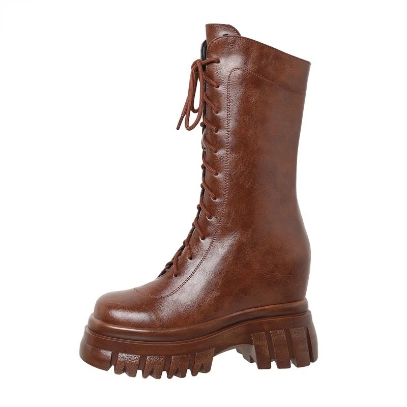 2022 Women's Fashion Casual Trend Mid Calf Boots Round Head Platform High Heel Leather Shoes
2022 Women's Fashion Casual Trend Mid Calf Boots Round Head Platform High Heel Leather Shoes