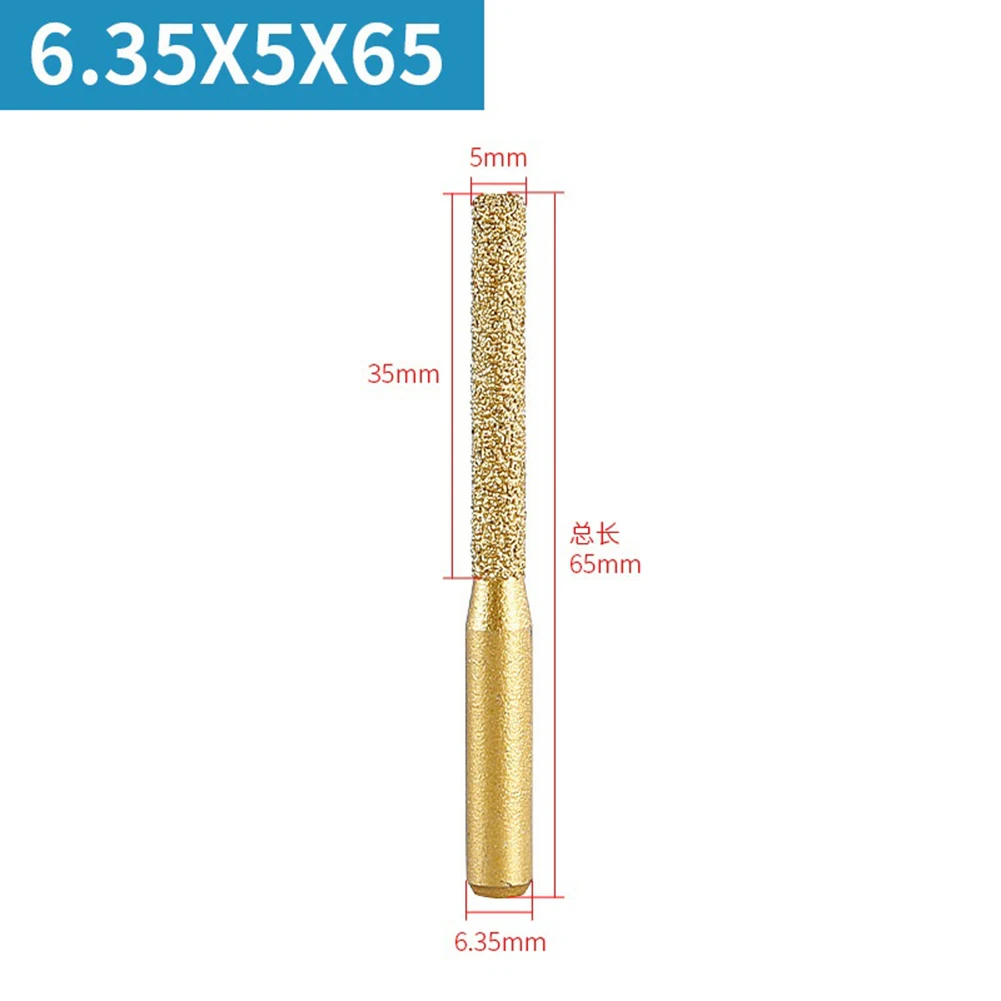 6pcs 6.35mm Shank Brazed Router Bit Brazing Diamond Milling Cutter For Quartz Stone Marble Granite Ceramic Tile Trimming Machine
6pcs 6.35mm Shank Brazed Router Bit Brazing Diamond Milling Cutter For Quartz Stone Marble Granite Ceramic Tile Trimming Machine