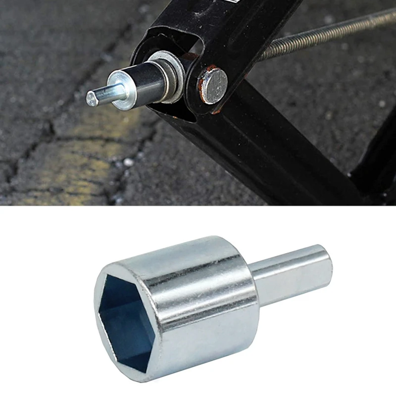RV Leveling Scissor Jack Socket Drill Adapter, Fits 3/8Inch and 1/2Inch Power Drills, Works with 3/4Inch Hex Drive Jacks
RV Leveling Scissor Jack Socket Drill Adapter, Fits 3/8Inch and 1/2Inch Power Drills, Works with 3/4Inch Hex Drive Jacks