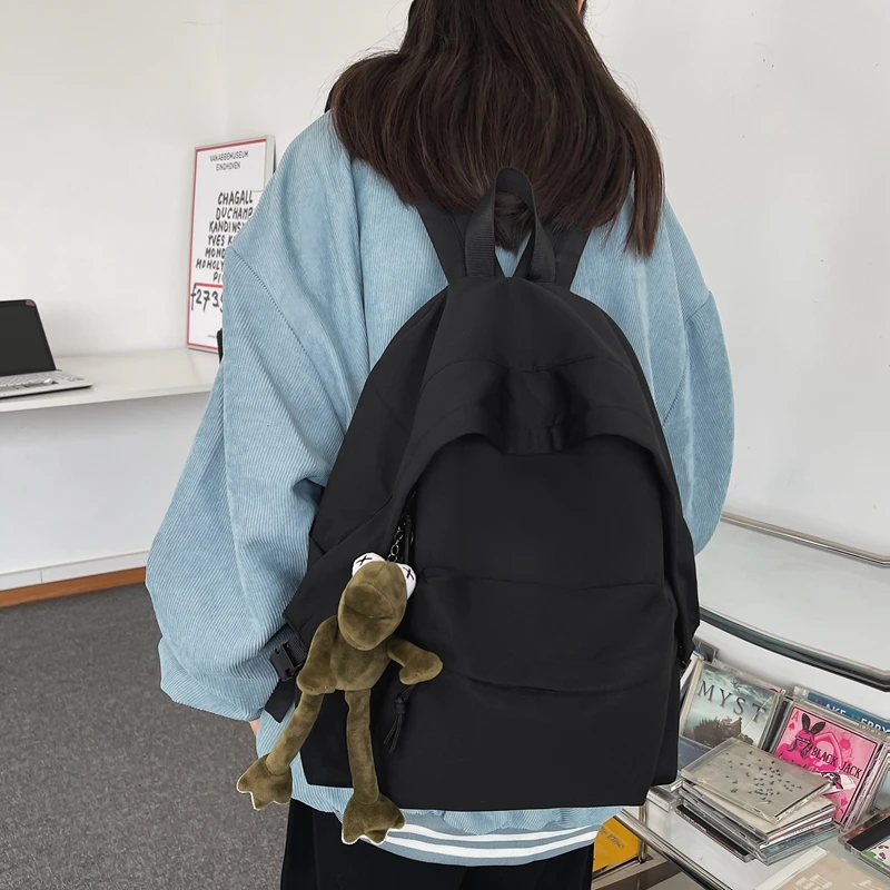 Solid Color Schoolbag for Girls Backpack for Student Large Capacity Travel Backpack Fashion Women's Backpack Waterproof Book Bag
Solid Color Schoolbag for Girls Backpack for Student Large Capacity Travel Backpack Fashion Women's Backpack Waterproof Book Bag