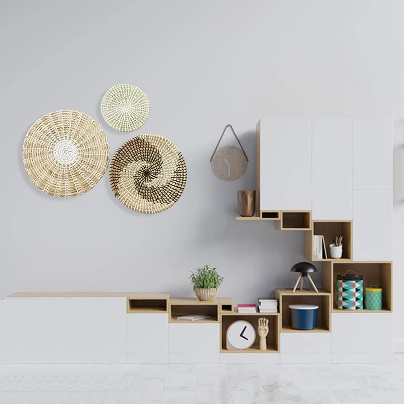 Set Of 3 Wall Decor Wicker Baskets Natural Woven Seagrass Hanging Flat Baskets Ornament Boho Round Basket For Wall Decor
Set Of 3 Wall Decor Wicker Baskets Natural Woven Seagrass Hanging Flat Baskets Ornament Boho Round Basket For Wall Decor