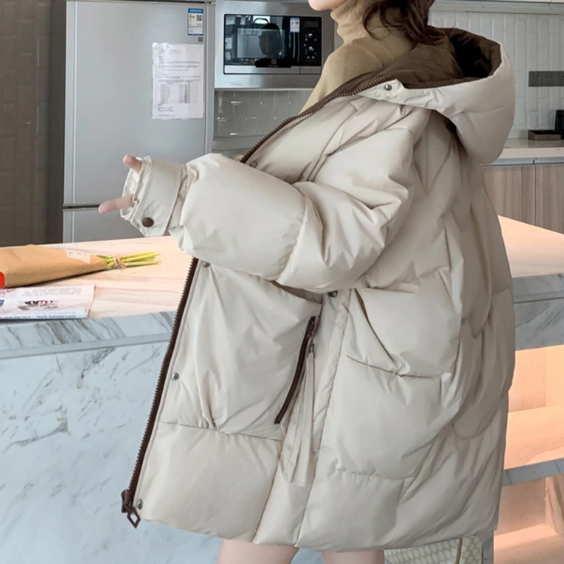 Down Padded Jacket Women's Clothes Womens Parkas Casual Mid-length Solid Coats Female Loose Padded Tops Bread Jackets Winter FCY
Down Padded Jacket Women's Clothes Womens Parkas Casual Mid-length Solid Coats Female Loose Padded Tops Bread Jackets Winter FCY