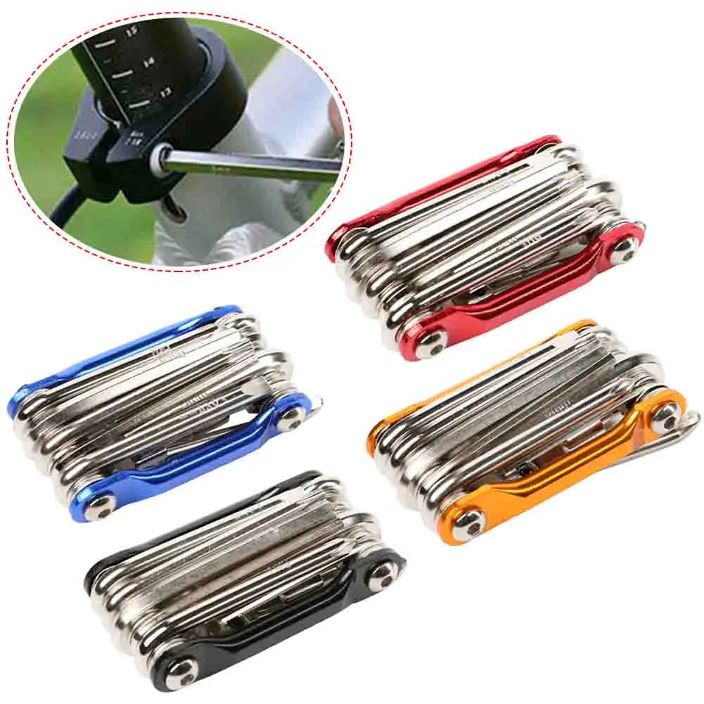 11 In 1 Bicycle Tool Set Bike Multi Repair Kit Hex Wrench Screwdriver Chain Flat Chain Carbon Steel Bicycle Multifunction Tools
11 In 1 Bicycle Tool Set Bike Multi Repair Kit Hex Wrench Screwdriver Chain Flat Chain Carbon Steel Bicycle Multifunction Tools