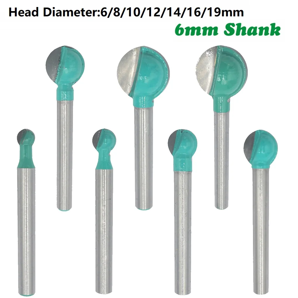 Milling Bit Router Bit Woodworking Tools Radius Core 6mm Shank Ball Nose Milling Cutter Round Carving Router Bit
Milling Bit Router Bit Woodworking Tools Radius Core 6mm Shank Ball Nose Milling Cutter Round Carving Router Bit
