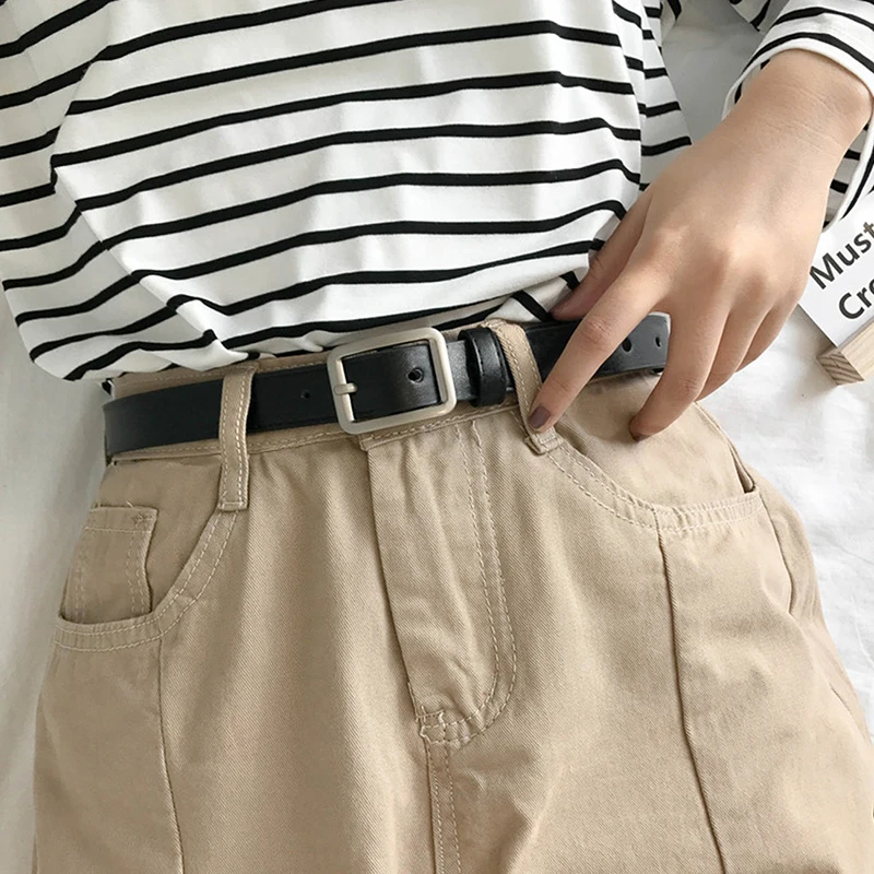 1pc PU Leather Belt For Women Square Buckle Pin Buckle Jeans Black Belt Chic Luxury Brand Ladies Vintage Strap Female Waistband
1pc PU Leather Belt For Women Square Buckle Pin Buckle Jeans Black Belt Chic Luxury Brand Ladies Vintage Strap Female Waistband