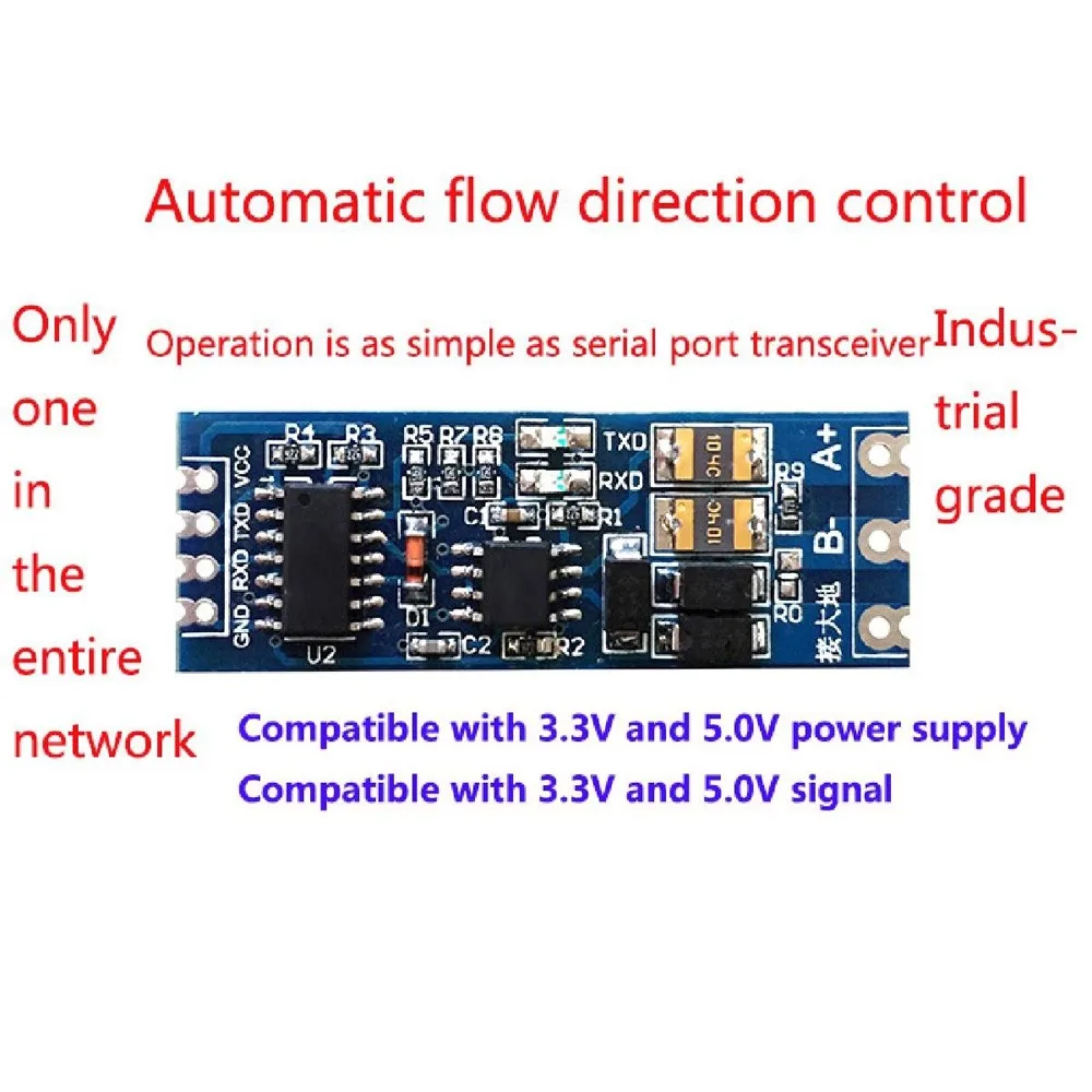 TTL Turn RS485 Module 485 To Serial UART Level Mutual Conversion Hardware UART Level Mutual Conversion Power Supply
TTL Turn RS485 Module 485 To Serial UART Level Mutual Conversion Hardware UART Level Mutual Conversion Power Supply