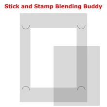 Useful Stick and Stamp Blending Buddy Laser Cut Template for DIY Ink Blending Crafting Scrapbooking Making Template 2022 New