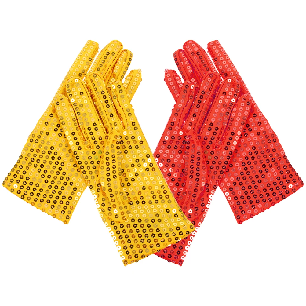 2 Pairs Glitter Gloves Costume Party Sequin Gloves Dance Sequin Gloves for Adults
2 Pairs Glitter Gloves Costume Party Sequin Gloves Dance Sequin Gloves for Adults
