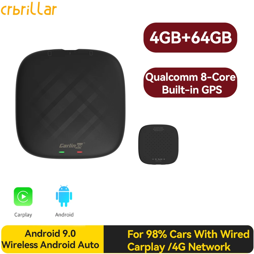 Carlinkit беспроводной Android автомобильный беспроводной CarPlay Android Ai Box Автомобильный мультимедийный плеер 4 + 64G Mirrorlink LET 4 Netflix Youtube IOS
Carlinkit беспроводной Android автомобильный беспроводной CarPlay Android Ai Box Автомобильный мультимедийный плеер 4 + 64G Mirrorlink LET 4 Netflix Youtube IOS