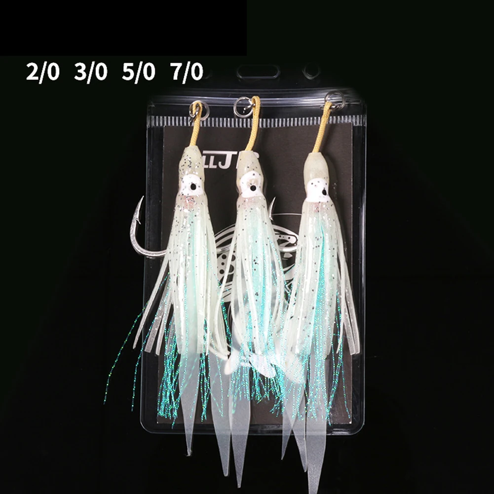 Luminous Squid Hook Bionic Octopus Hook Octopus Hook Iron Hook 2/0 3/0 5/0 7/0 Fluorescent Fishing Lures Tackles Equipment
Luminous Squid Hook Bionic Octopus Hook Octopus Hook Iron Hook 2/0 3/0 5/0 7/0 Fluorescent Fishing Lures Tackles Equipment