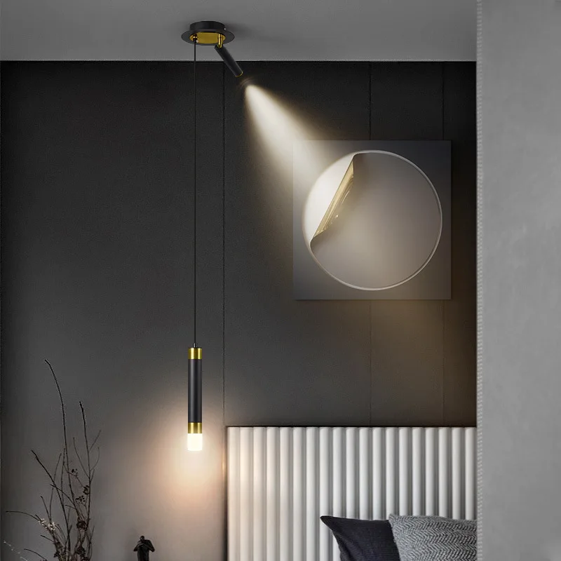 Bedside Pendant Light With Black Rotatable Spotlight Fixture For Living Dining Room Bedroom Home Indoor Decorate Led Chandeliers
Bedside Pendant Light With Black Rotatable Spotlight Fixture For Living Dining Room Bedroom Home Indoor Decorate Led Chandeliers