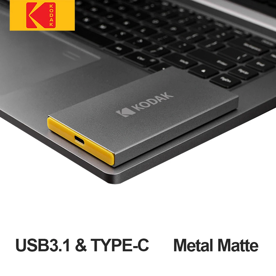 KODAK Portable Solid State Drive X250 120GB SSD USB3.1 GEN2 External Hard Disk Type C 3.1 240GB 480GB 960GB disco duro externo
KODAK Portable Solid State Drive X250 120GB SSD USB3.1 GEN2 External Hard Disk Type C 3.1 240GB 480GB 960GB disco duro externo