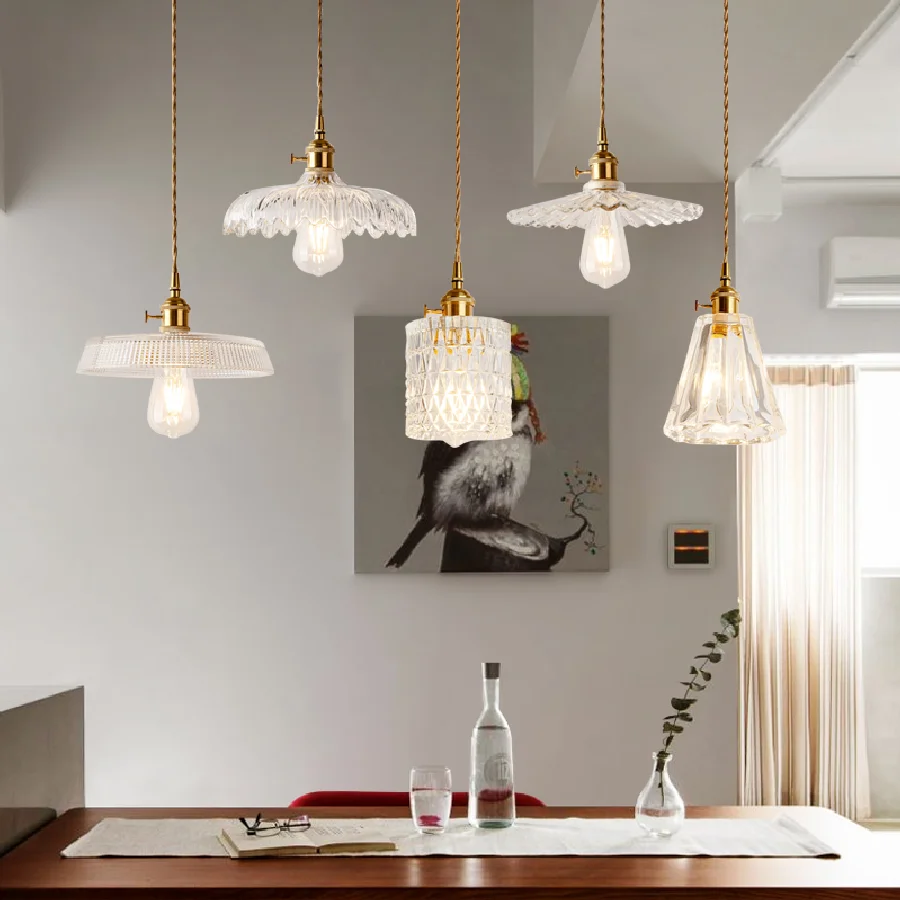 

Современная Подвесная лампа ZeroUNO E27, медный латунный потолочный светильник в стиле лофт для украшения дома, кухни, столовой, ресторана