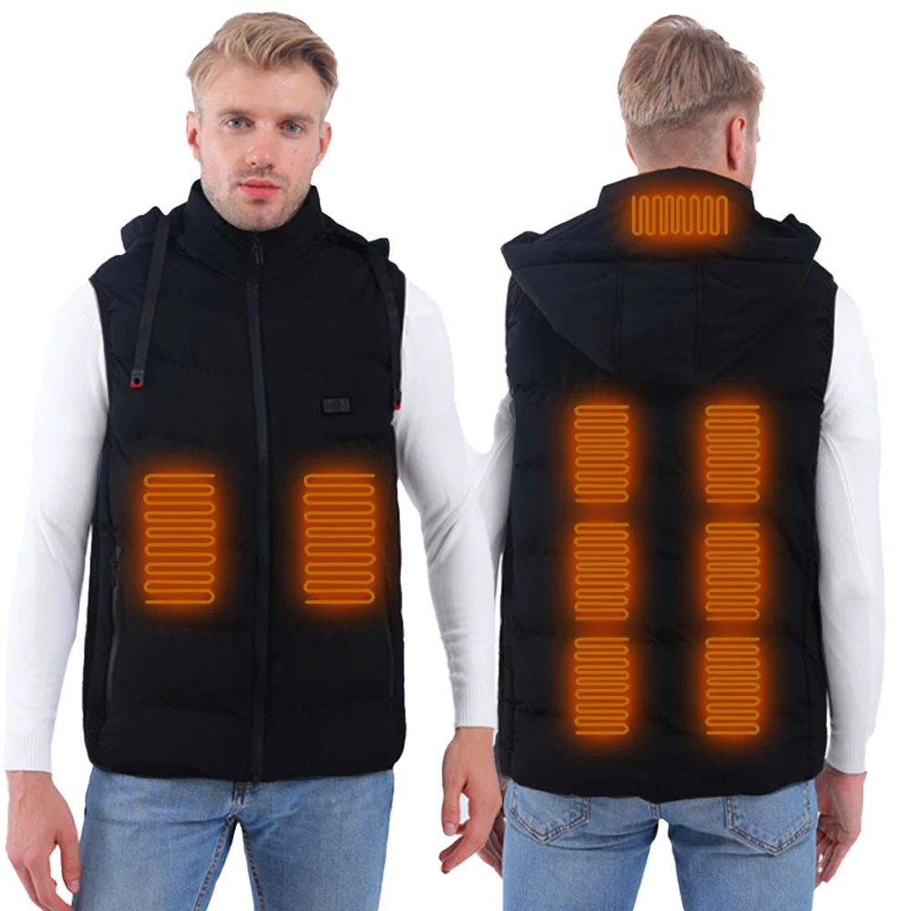 9 Heating Zones Jacket Vest Hooded Coat Warm Clothing USB Electric Thermal Vest for Winter Outdoor Working Sports Hunting Skiing
9 Heating Zones Jacket Vest Hooded Coat Warm Clothing USB Electric Thermal Vest for Winter Outdoor Working Sports Hunting Skiing
