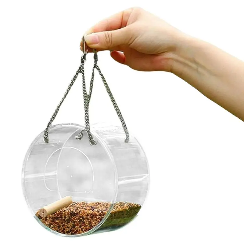 Clear Canteen-Style Bird Feeder Round Squirrel Proof Bird Feeder See-Through Design Birdseed Ornaments For Outside Outdoors
Clear Canteen-Style Bird Feeder Round Squirrel Proof Bird Feeder See-Through Design Birdseed Ornaments For Outside Outdoors