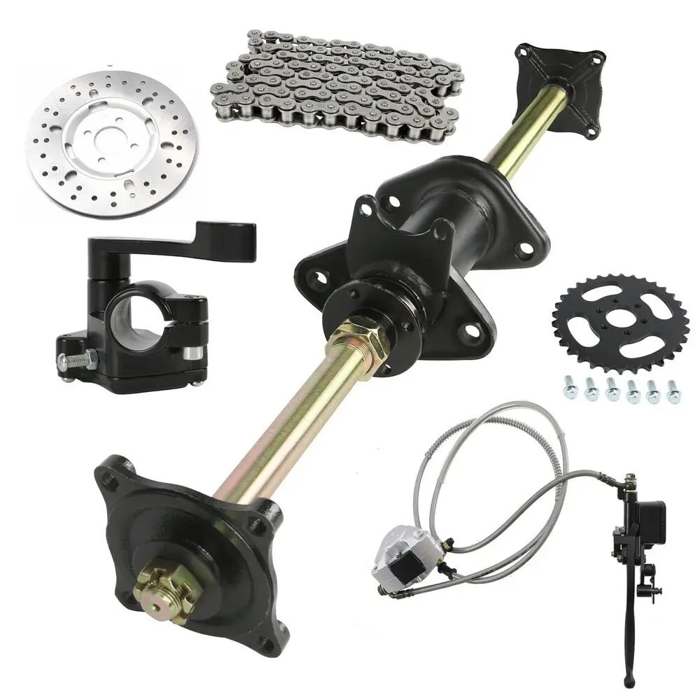 TDPRO 32" Rear Axle Kit Assembly Sprocket Hub + 2pc 22x10-10 Rim Wheel for GY6 Buggy 150cc 125 ATV Go Kart Quad
TDPRO 32" Rear Axle Kit Assembly Sprocket Hub + 2pc 22x10-10 Rim Wheel for GY6 Buggy 150cc 125 ATV Go Kart Quad