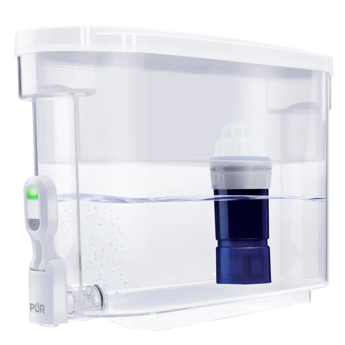 

PLUS 30 Cup Water Filter Pitcher Dispenser, Blue/White, DS1811Z