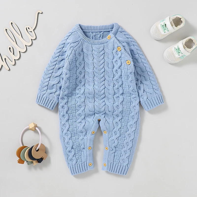 Baby Rompers Long Sleeve Newborn Boys Girls Warm Knitted Jumpsuits Outfits Autumn Winter Toddler Infant Overall Children Clothes
Baby Rompers Long Sleeve Newborn Boys Girls Warm Knitted Jumpsuits Outfits Autumn Winter Toddler Infant Overall Children Clothes