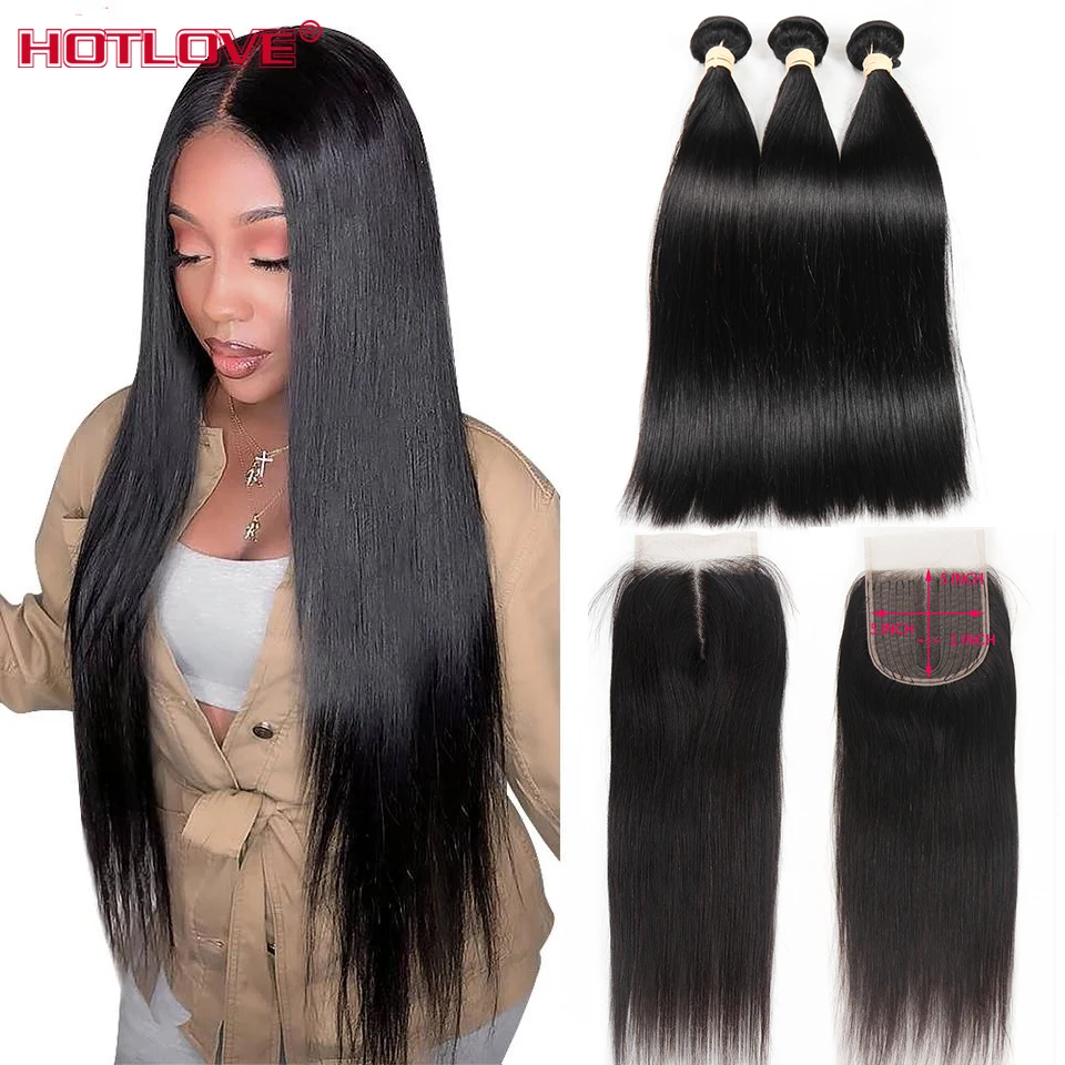 Straight Hair Bundles With Closure Brazilian Human Hair Weave Bundles With Closure Pre Plucked Middle Part Remy Hair Extensions
Straight Hair Bundles With Closure Brazilian Human Hair Weave Bundles With Closure Pre Plucked Middle Part Remy Hair Extensions