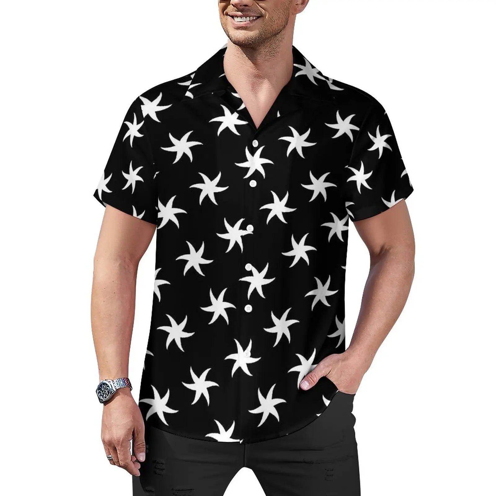 White Starfish Casual Shirts Funny Animal Print Vacation Shirt Hawaiian Y2K Blouses Men Graphic Plus Size 
White Starfish Casual Shirts Funny Animal Print Vacation Shirt Hawaiian Y2K Blouses Men Graphic Plus Size