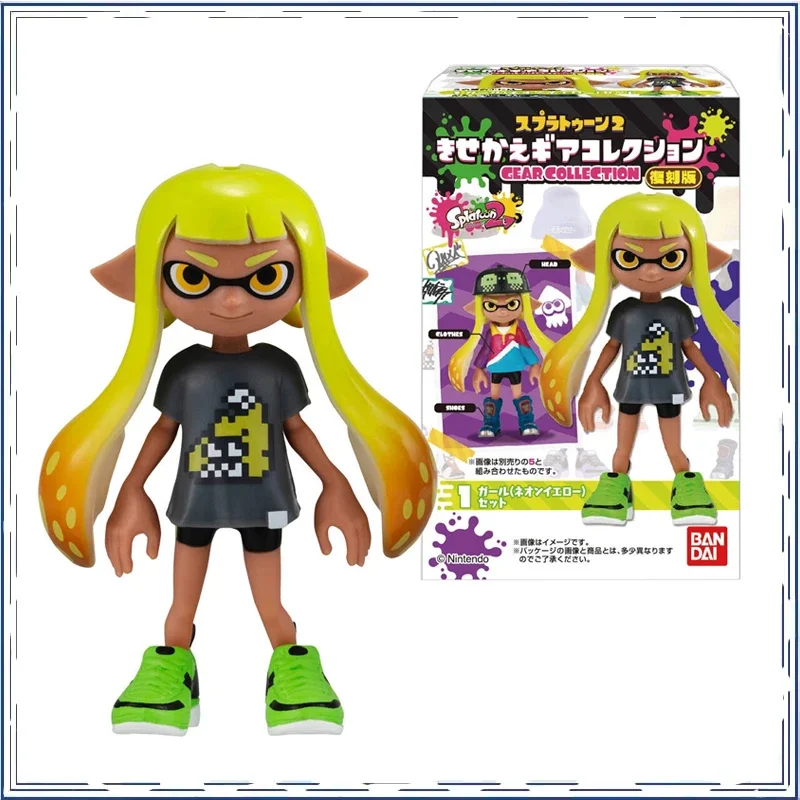 BANDAI аниме Splatoon 2 Shokugan GEAR COLLECTION рождественские подарки или коллекция оригинальная