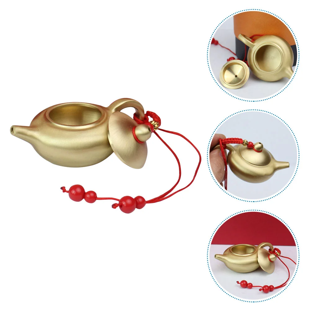 Teapot Decor Brass Teaornament Miniature Kettle Hangingjewelry Desktop Mini Tiny Charms Decoration Carpotted Showpiece Tabletop
Teapot Decor Brass Teaornament Miniature Kettle Hangingjewelry Desktop Mini Tiny Charms Decoration Carpotted Showpiece Tabletop