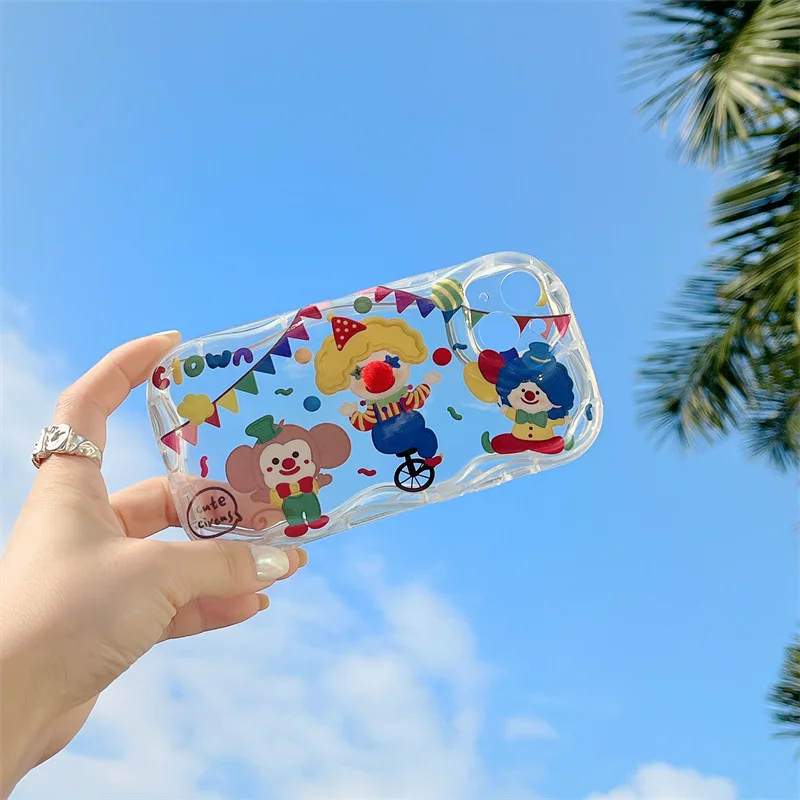 iPhone Transparent Case Cartoon Clown IMD Case for iPhone 14 13 12 Pro Max 11 14 plus Shockproof Soft Cover
iPhone Transparent Case Cartoon Clown IMD Case for iPhone 14 13 12 Pro Max 11 14 plus Shockproof Soft Cover
